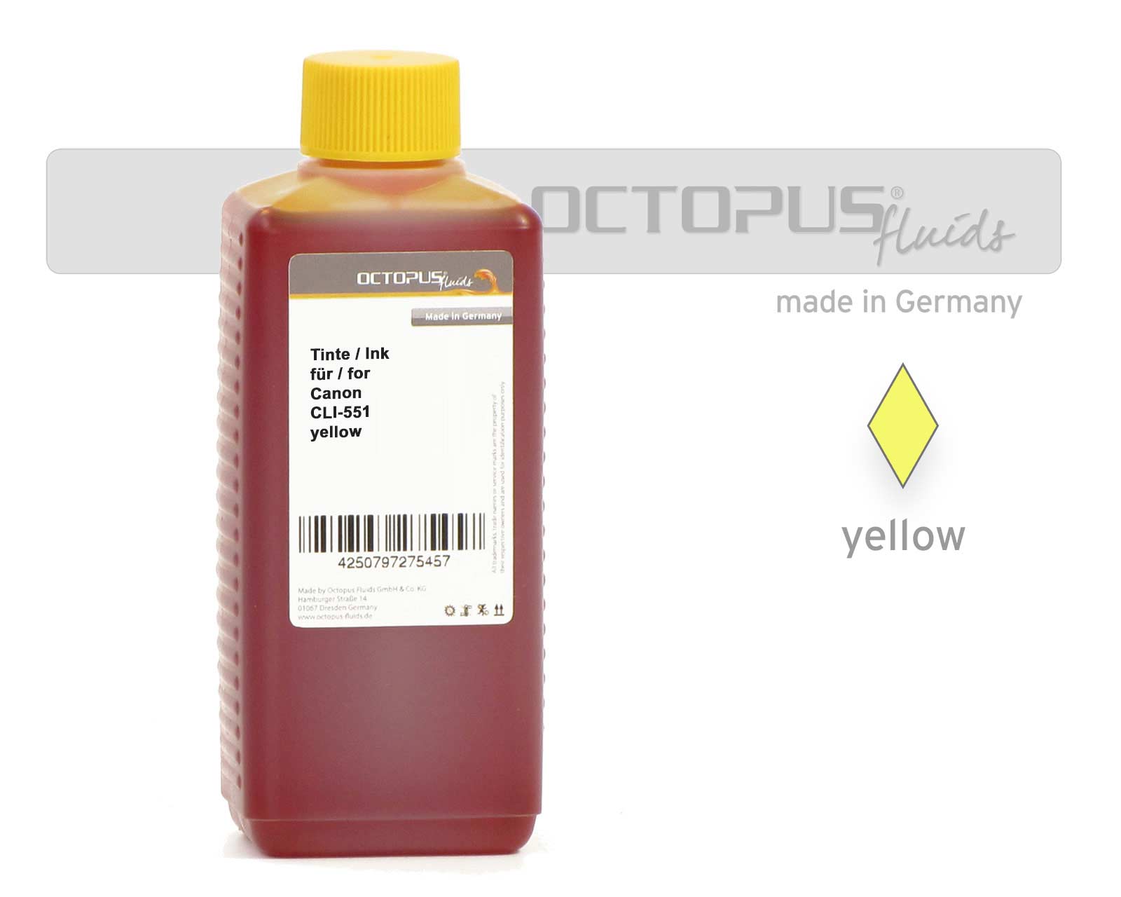 Refill ink Canon CLI-551 yellow