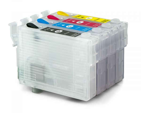 Befüllbare Fill In, QuickFill Druckerpatronen für Epson 604 mit Autoresetchip