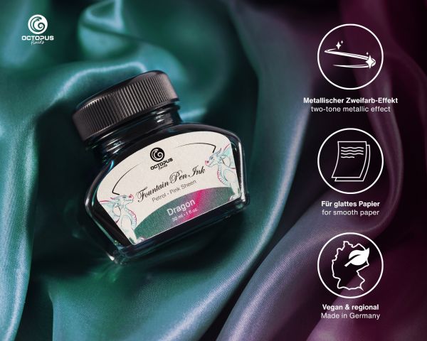 Füllhaltertinte Sheen, Dragon, Petrol, 30 ml