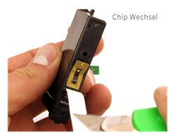 Chip für Primera Bravo 4100 Disc Publisher, Tintenpatronen schwarz