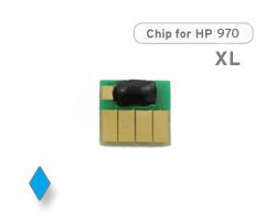 Chip für HP 971XL, CN626AE Druckerpatrone cyan