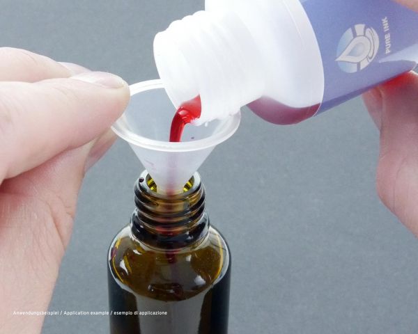 Mini funnel for inks and e-liquids