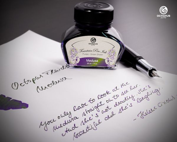 Fountain Pen Ink Sheen with converter, Medusa, Violet, 30 ml