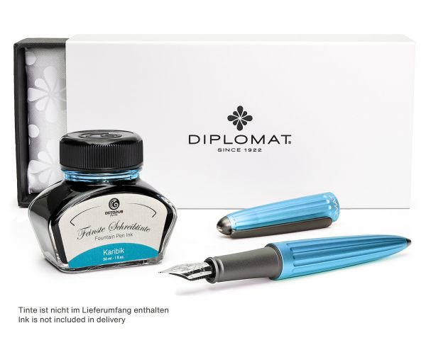 Füllhalter Aero helltürkis , Stärke M