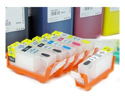 Fill In Patronen mit 6x Tinte ersetzt Canon PGI-520, CLI-521