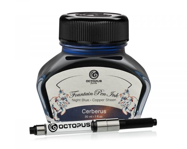 Fountain Pen Ink Sheen with converter, Cerberus, Blue, 30 ml