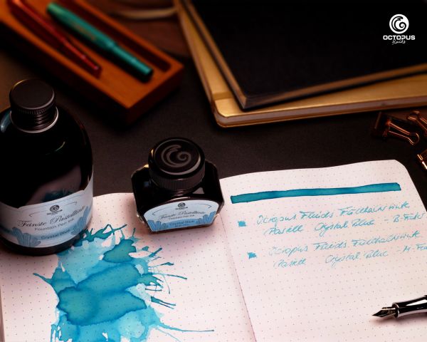 Fountain pen ink Pastel Blue "Crystal Blue"