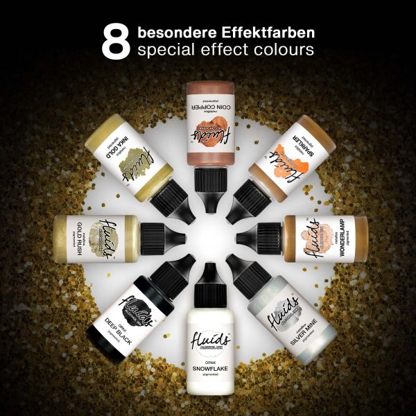 Octopus Fluids Alcohol Ink WONDERLAMP, Alkoholtinte für Fluid Art und Resin, gold