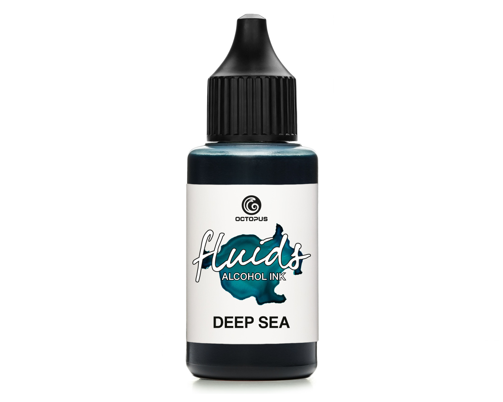 Fluids Alcohol Ink Deep Sea, Inchiostro ad alcohol per Fluid Art e Resin Art, blu