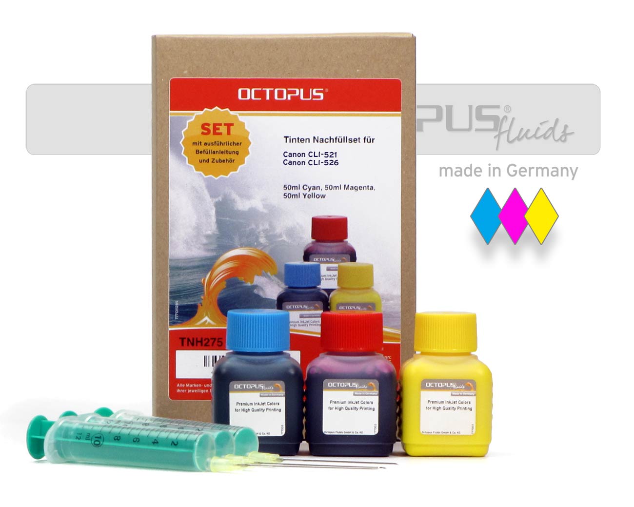Ink refill kit for Canon CLI-521 color Ink refill kit for Canon CLI-521 color