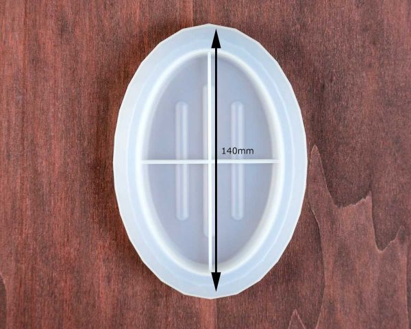 Stampo in silicone, stampo di colata per resina epossidica o resina per fare un portasapone, ovale