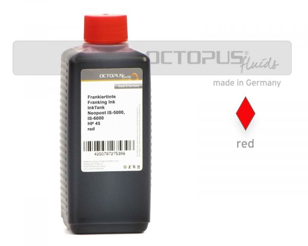 Frankiertinte für Tintentank Neopost IS-5000, IS-6000 und HP 45 rot