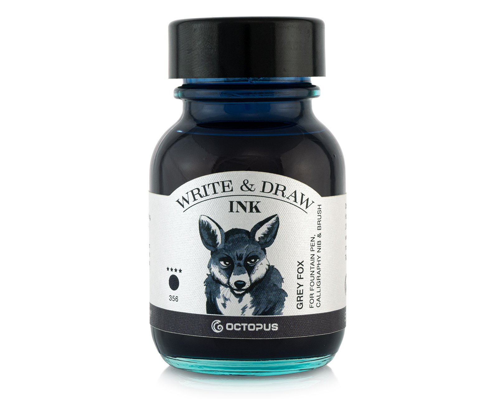 Write and Draw Ink 356 Grey Fox, waterproof drawing ink for fountain pens, 50ml