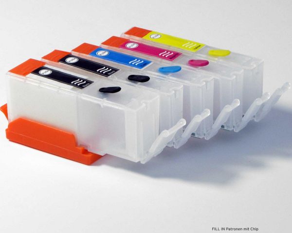 Fill In Leerpatronen für Canon PGI-550, CLI 551 mit 5x Tinte