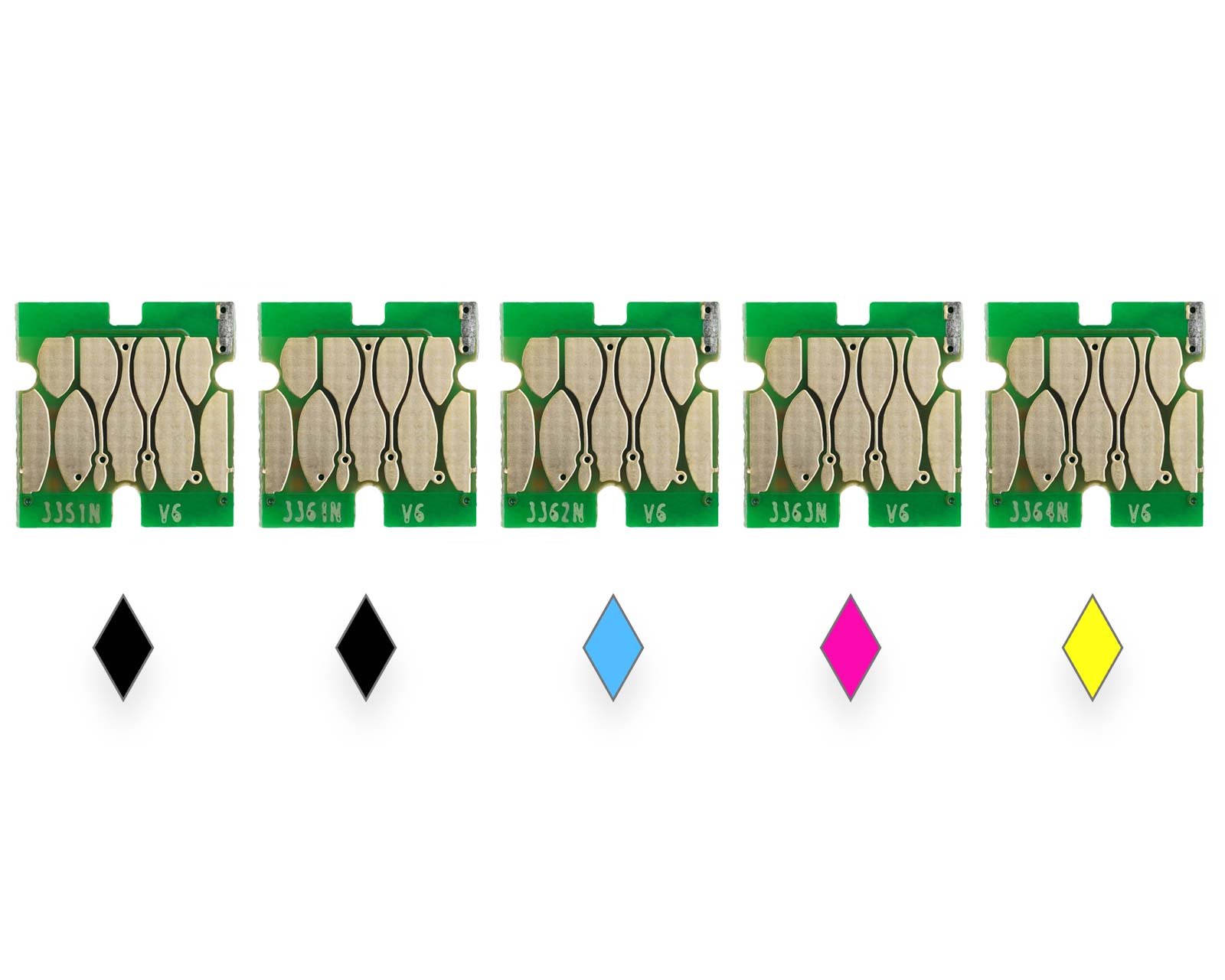 Chip set for Epson 33, 33XL cartridges (non-OEM), 5 chips