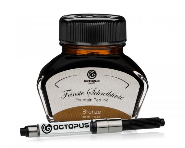 Fountain pen ink including converter, Writing ink for fountain pen, Bronze