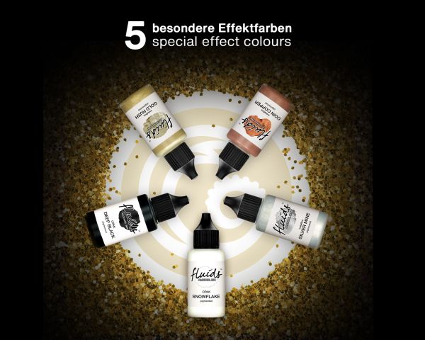 Octopus Fluids Alcohol Ink GOLD RUSH for fluid art and resin, metallic gold