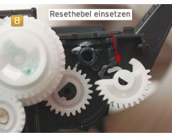 Reset lever, lateral cover compatible with Brother TN-1050, HL-1110, DCP-1510