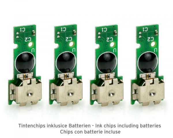 Ink chip kit replacing Brother LC-3219 XL black cyan magenta yellow