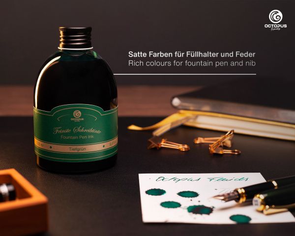 Füllhaltertinte, Schreibtinte für Füllhalter, Füllertinte Tiefgrün